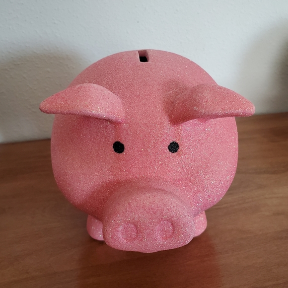 Other - Pink Glitter Piggy Bank